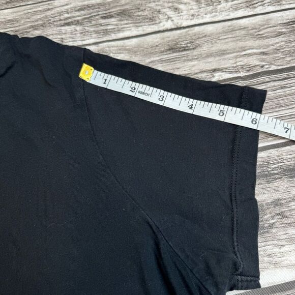 ASOS Womens Casual Basic Black Tee T Shirt 8 Pullover Lightweight Organic Cotton - Picture 10 of 12